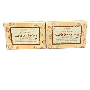 Vintage Bath And Body Works Peach Nectar Bar Soap‎ Lot of 2  1.5 Ounce